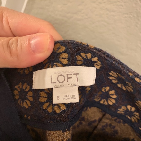 Loft Gold Medallion Pencil Skirt - Picture 4 of 4